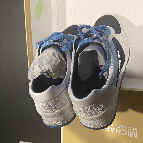 Michael Kors Blue and White Sneakers - Picture 10 of 11